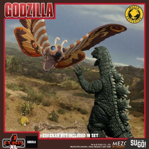 Mezco Toyz Mothra Vs Godzilla Points Xl Mothra And Shobijin Twins