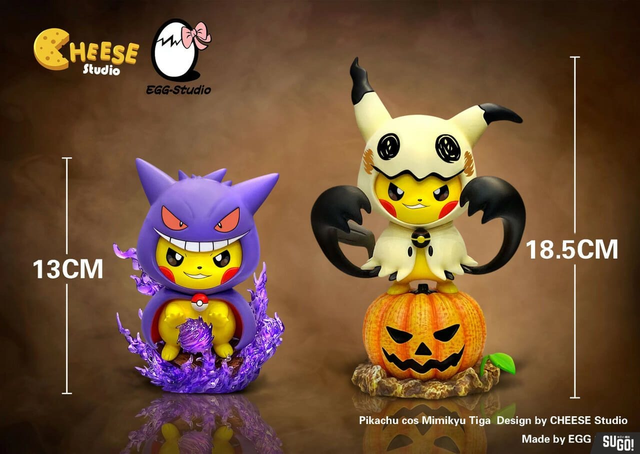 Cheese Egg Studio Pokemon Pikachu Cos Mimikyu Tiga Cm Gk Statue