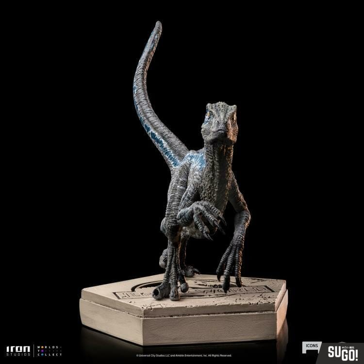 Iron Studios Jurassic World Icons Velociraptor Blue Statue Sugo Toys