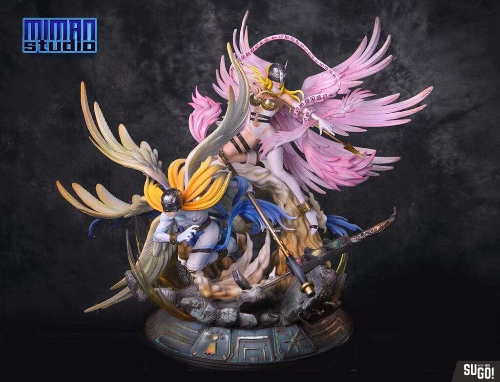 MIMAN Studio Digimon Angemon & Angewomon GK Statue - Sugo Toys | Action ...