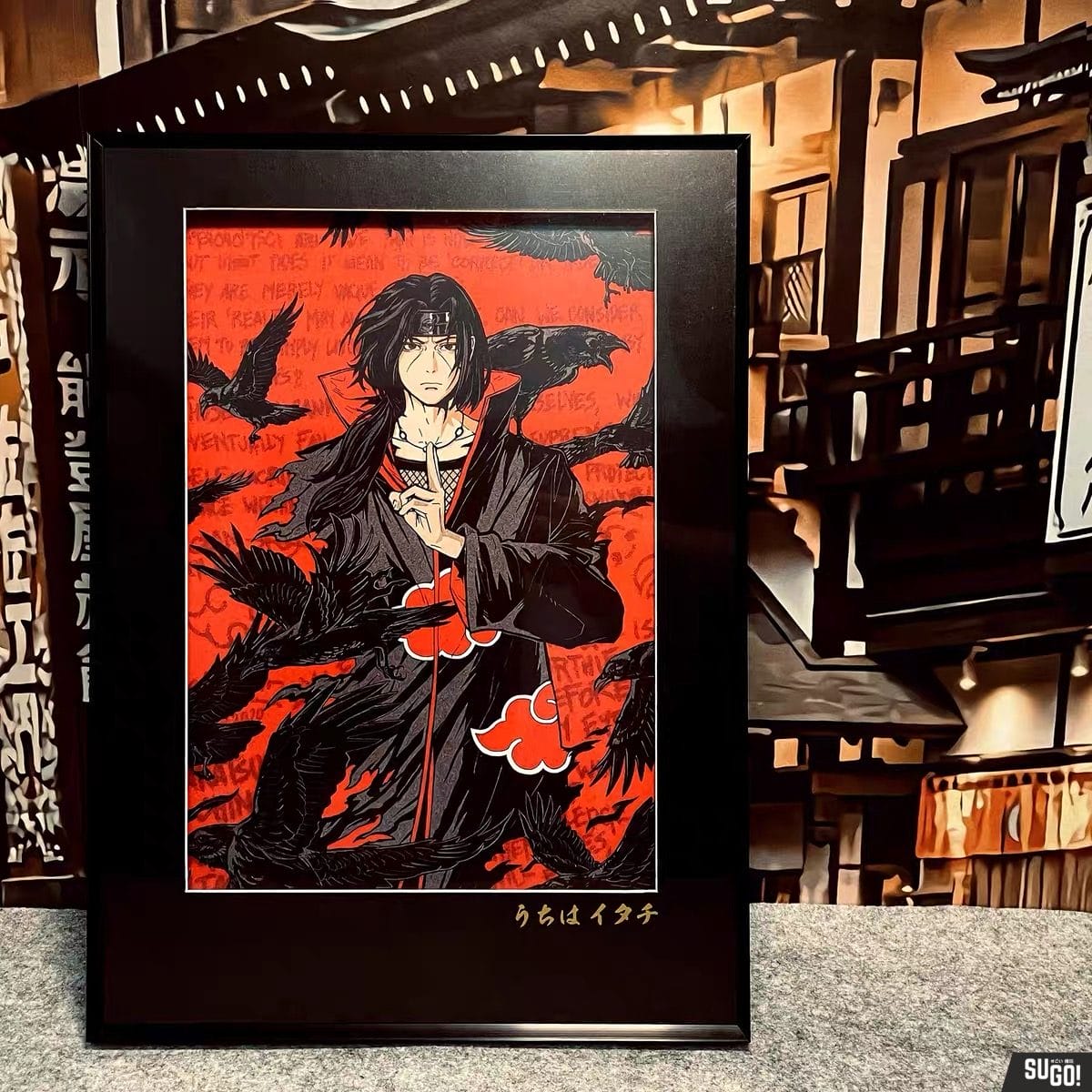 BBD Studio Naruto Uchiha Itachi Framed Artwork (38cm x 53cm) - Sugo ...