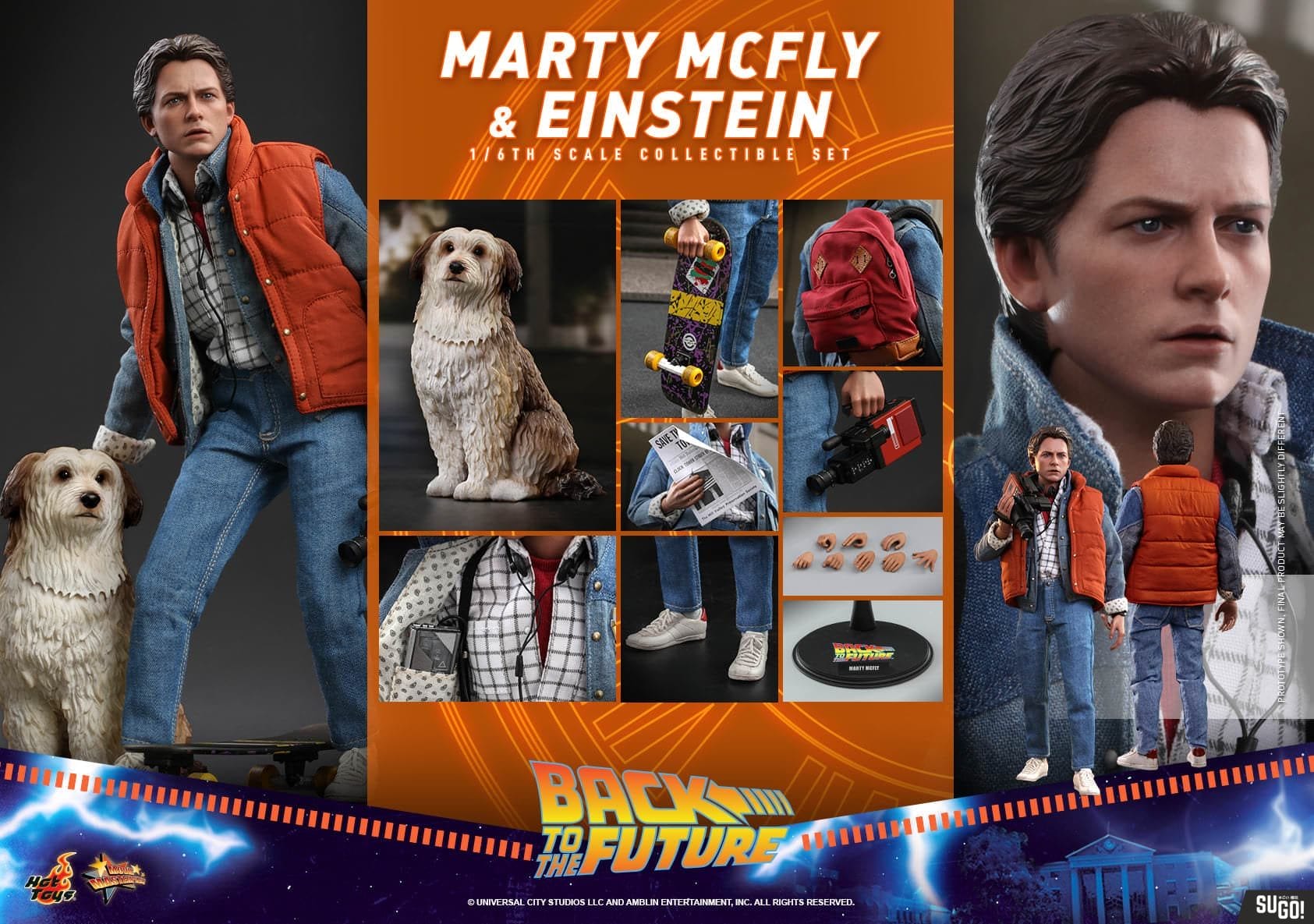 BACK TO THE FUTURE cheapest Marty Mcfly & Einstein