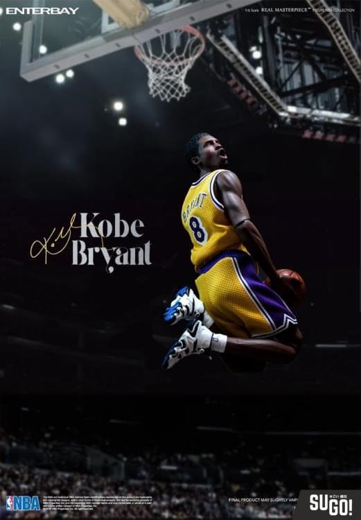 Enterbay NBA Real Masterpiece Kobe Bryant 1/6 Scale Figures Two Body ...