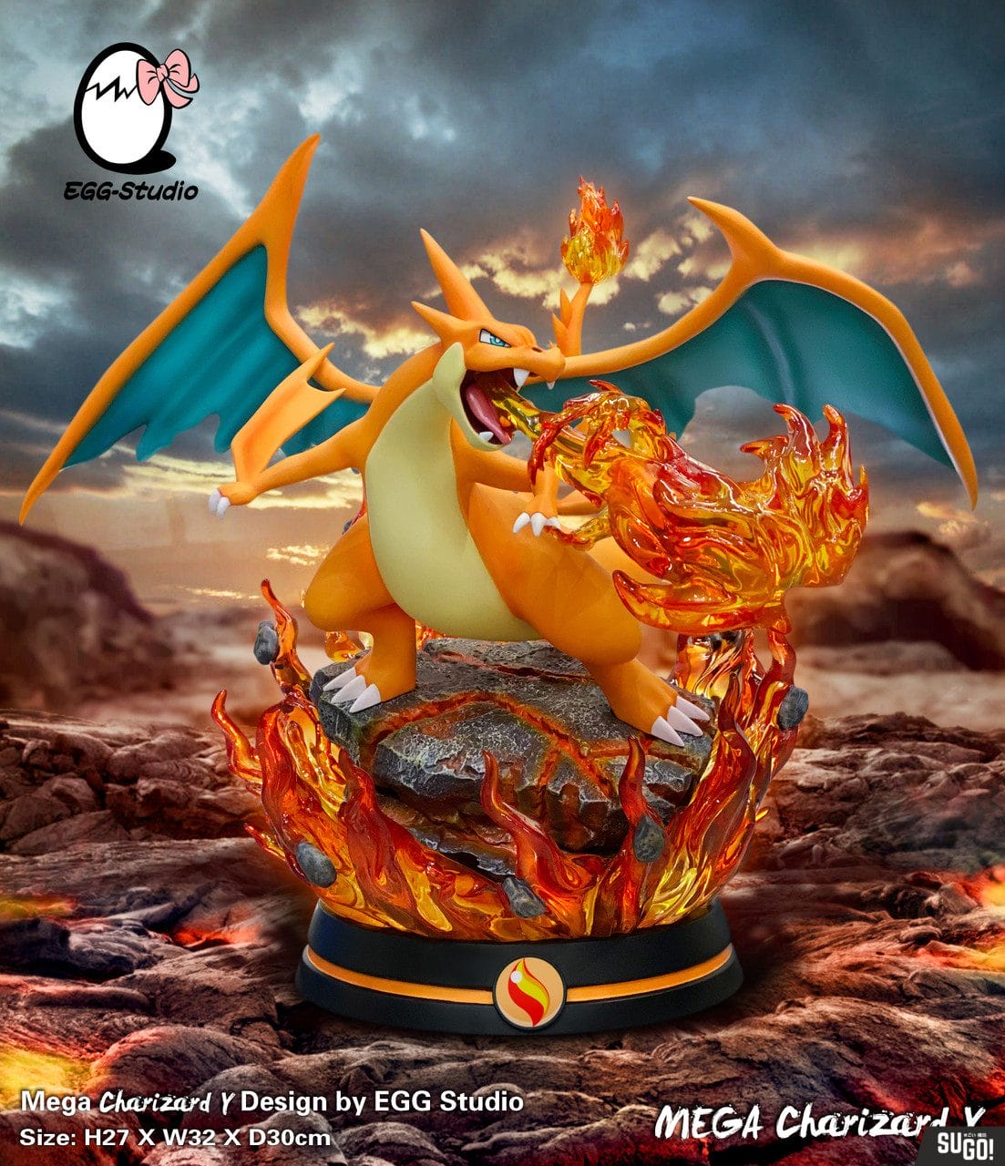 EGG Studio MEGA Charizard Y GK Statue - Sugo Toys | Australian Premium ...