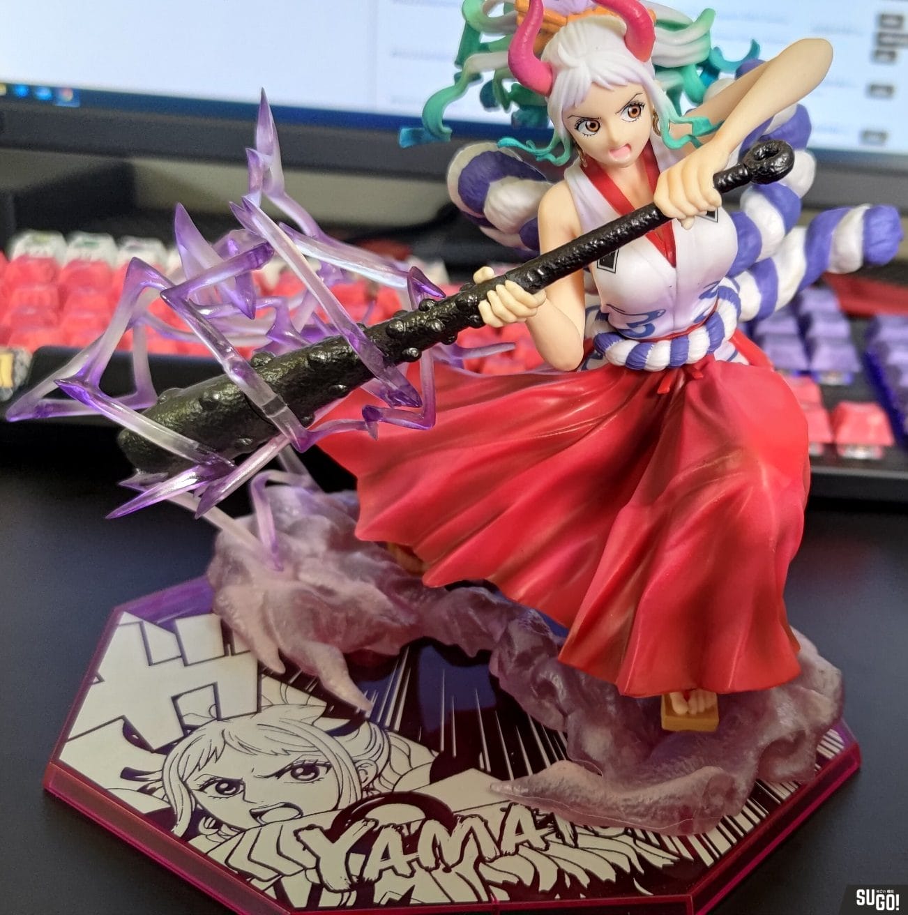 Bandai FiguartsZERO One Piece Yamato Chou Gekisen -Extra Battle-  Raimei Hakke PVC Figure photo review