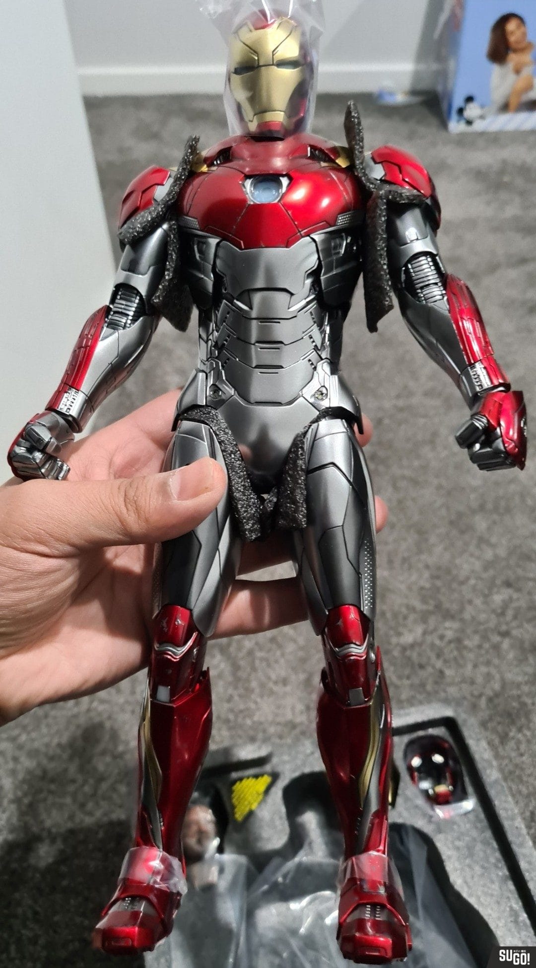 Hot Toys Spider Man Homecoming Iron Man MK 47 Mark XLVII MMS427D19 1 6 Figure Sugo Toys Australian Premium Collectable Store