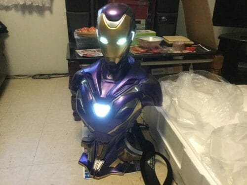 Queen Studios Iron Man Rescue Armor Mark 49 1/1 Life Size Bust Statue photo review