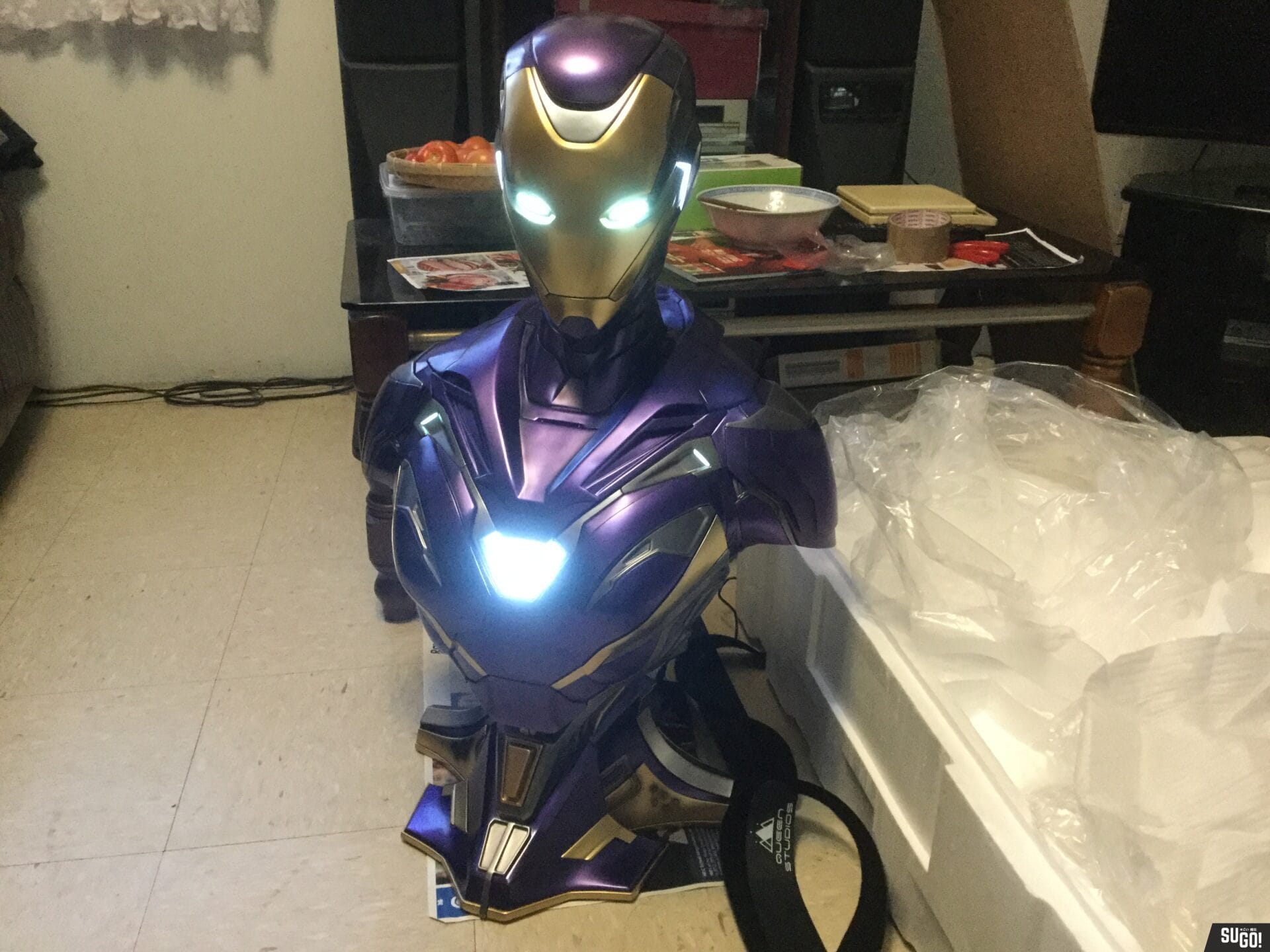 Queen Studios Iron Man Rescue Armor Mark 49 1/1 Life Size Bust Statue photo review
