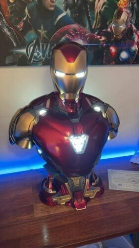 Queen Studios Avengers Endgame Iron Man Mark 85 1/1 Life Size Bust Statue photo review