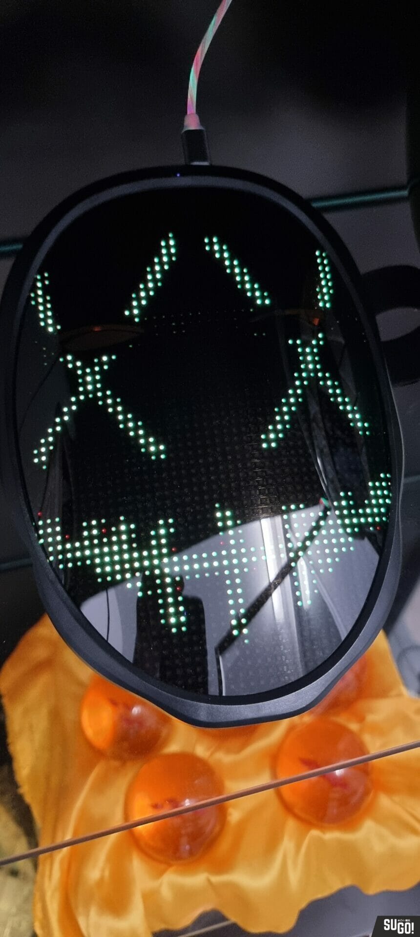 Shining Mask Full-color LED Face-changing Luminous Mask Bluetooth APP Control Mask photo review