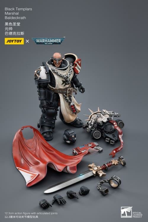 Joy Toy Warhammer 40K Black Templars Marshal Baldeckrath 1/18 Scale ...