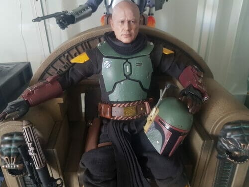 Hot Toys The Mandalorian Boba Fett (Repaint Armor) and Throne 1/6 Figure Set TMS056 photo review