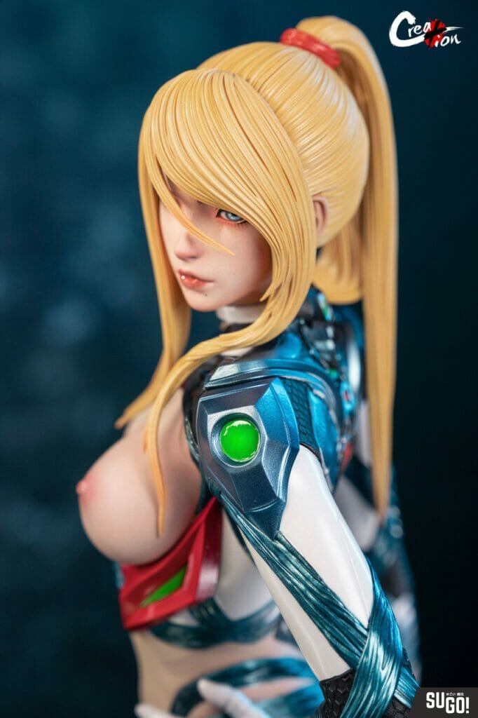 Creation Studio Metroid Dread Samus Aran Ver C Damaged Suit Gk Statue Sugo Toys