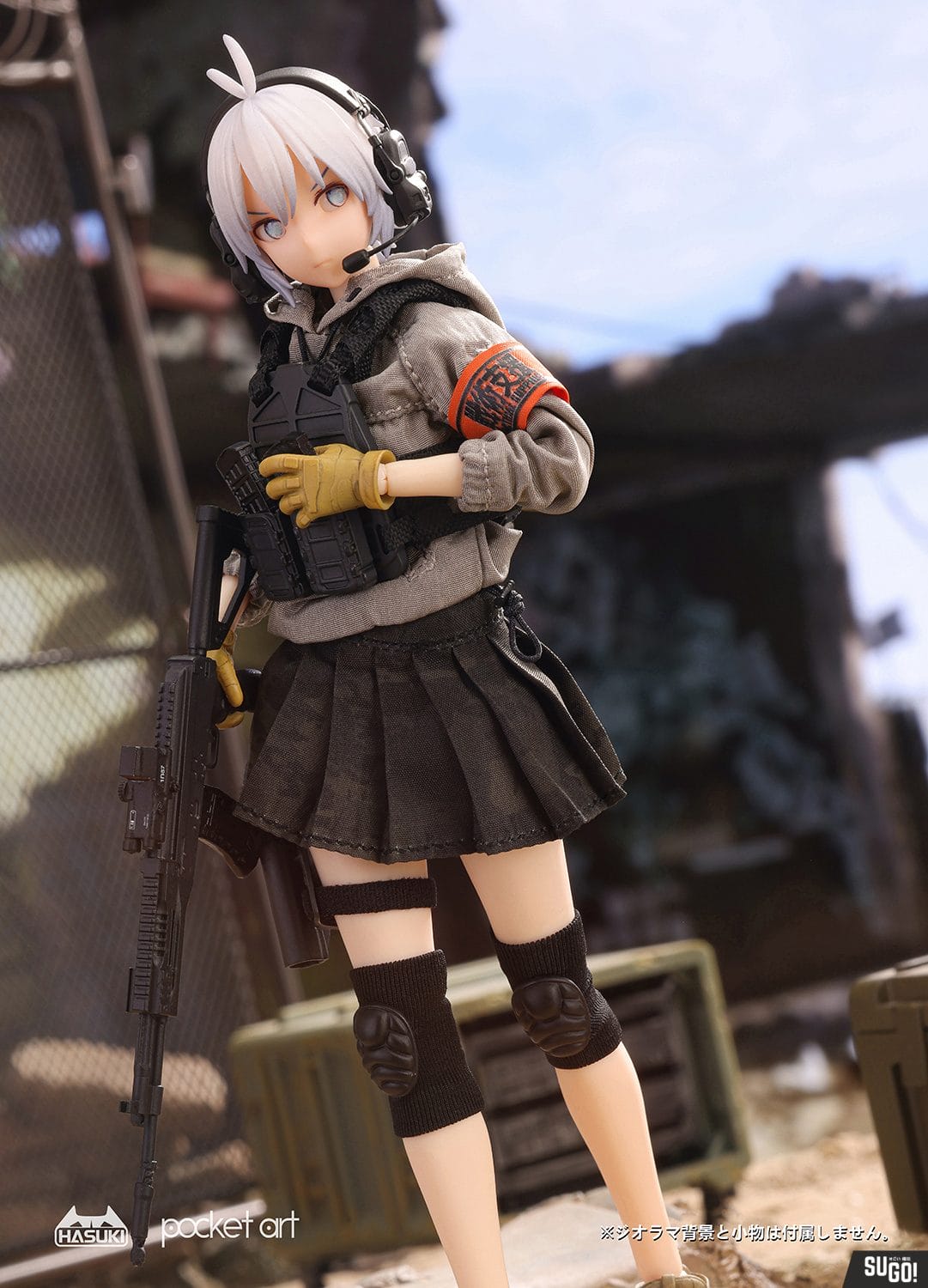 HASUKI Pocket Art Series PA003 Rifleman Sasha Watabe Figure 1/12 PVC ...