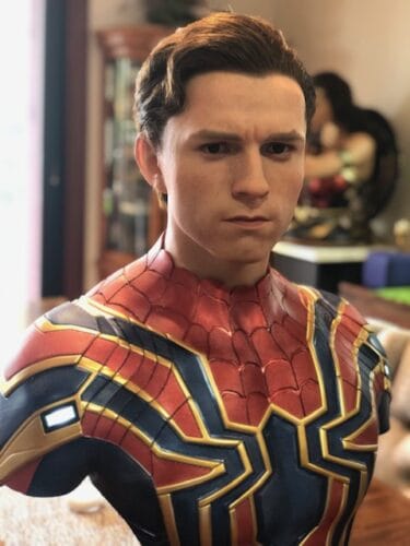 Queen Studios Marvel Iron Spider Tom Holland 1/1 Life Size Bust photo review