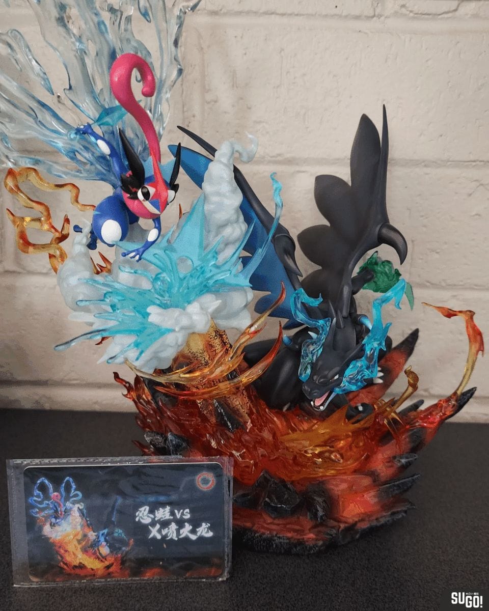 Fantasy Studio Pokemon X Charizard VS Greninja 31cm GK Statue photo review