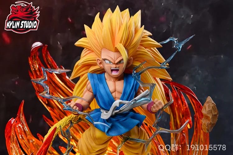 Dragon Ball Z Son Goku SSJ3 Figure Replaceable Hands Super Saiyan 3 Goku  Action Figures 32CM