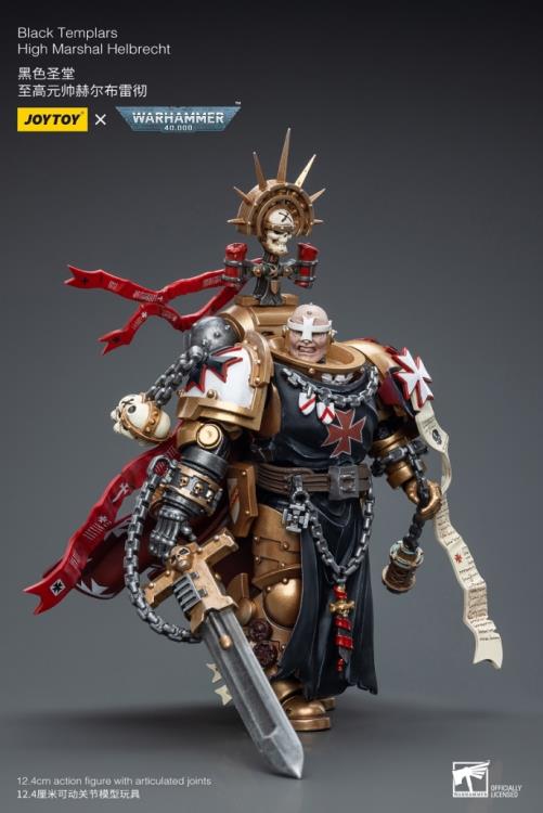 Joy Toy Warhammer 40K Black Templars High Marshal Helbrecht 1/18 Scale  Figure JT6540 - Sugo Toys