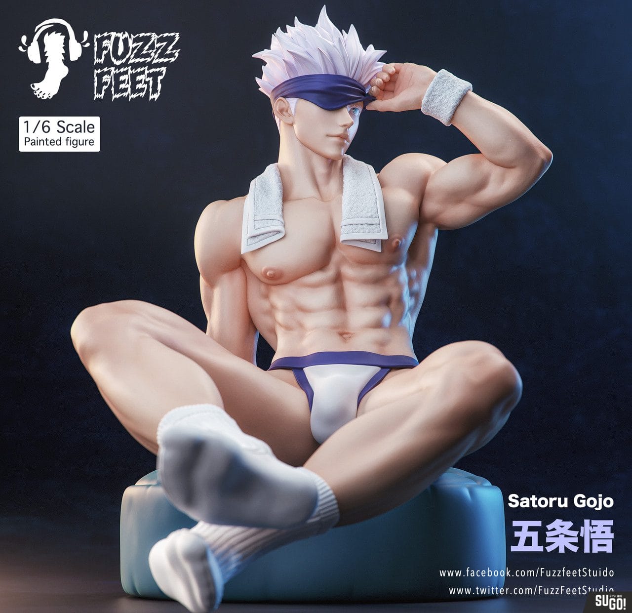 Fuzzfeet Studio 18+ Satoru Gojo 16 GK Statue - Sugo Toys Australian Premiu...