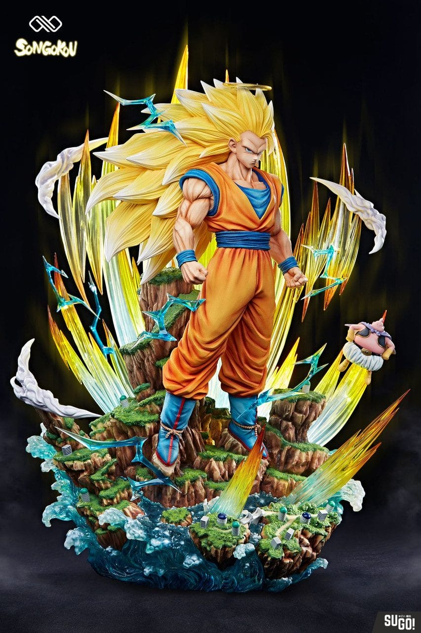 Dragon Ball Z Son Goku SSJ3 Figure Replaceable Hands Super