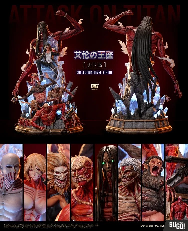 CHIKARA Studios Attack On Titan Eren Yeager Resin Model 12 Anime EX VER.