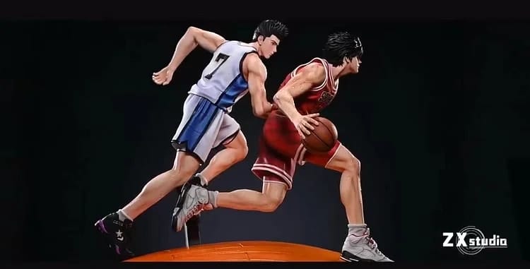 ZX Studio Slam Dunk Five Tigers Battle #1 Rukawa Kaede vs Sendoh Akira 1/6  GK Statue