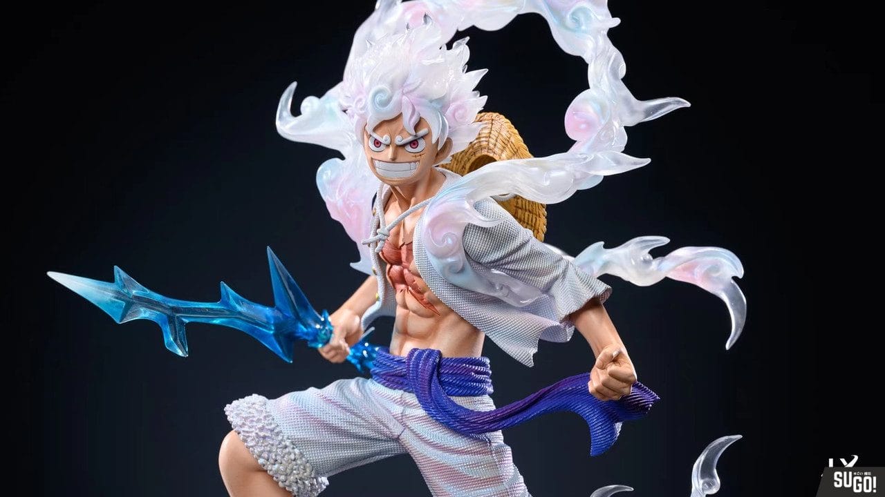 One Piece Nika Luffy Gear 5 Anime Figure Joy Boy Action Figures Statue  Figurine