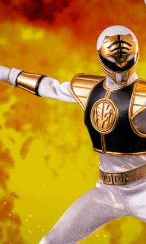 Figurine Power Rangers Ranger Blanc - ThreeZero 1/6 - Édition Collector Neuve