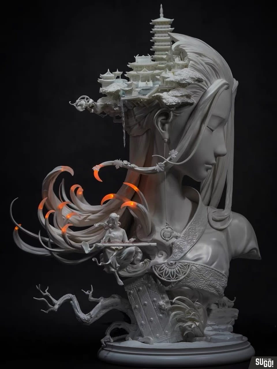 Yuan Xing Liang X Vincent Fang 'yanhuayileng' 56cm(h) Gk Statue - Sugo 