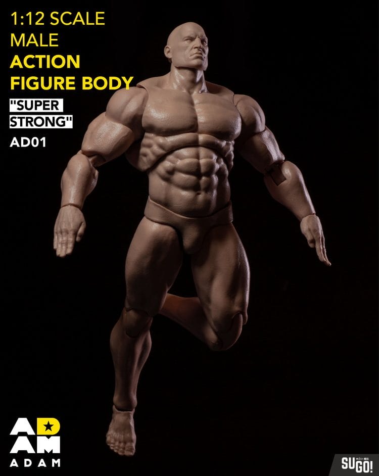 ADAM 1/12 Strong AD01 Man Body Muff Toys Action Movable Figure Cartoon Model