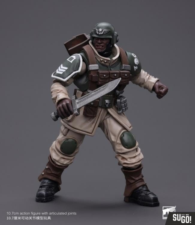 Joy Toy Warhammer 40k Astra Militarum Cadian Command Squad Veteran With ...