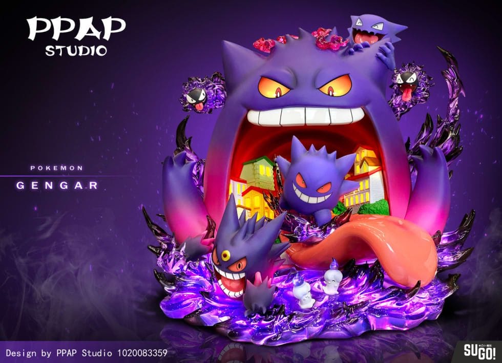 PPAP Studio Pokemon Gengar 33cm(H) GK Statue - Sugo Toys