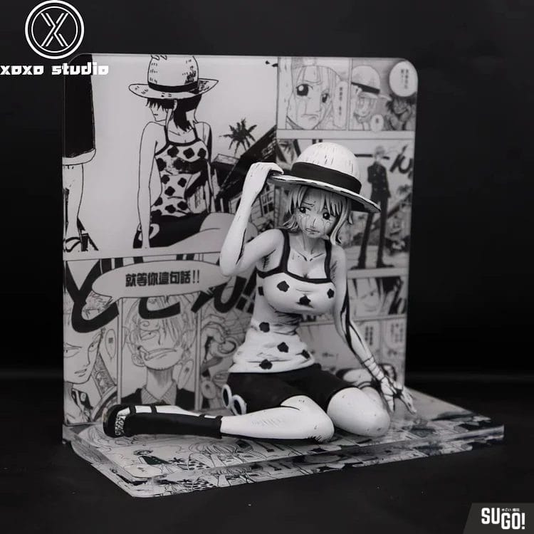 XOXO Studio One Piece Black And White Comic Erotic Scene Nami 14cm(H) GK  Statue - Sugo Toys