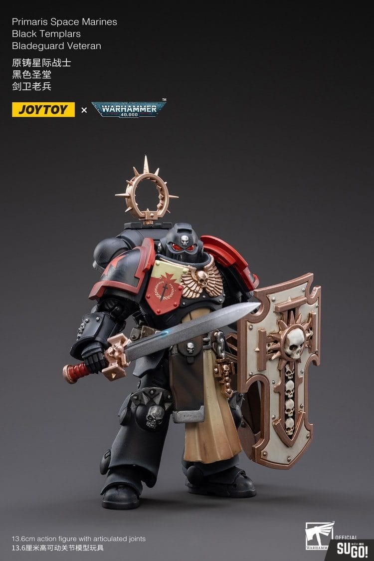 Joy Toy JT2801 Pmaris Space Marines Black Templars Bladeguard Veteran ...