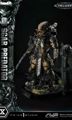 Prime 1 Studio Ailen vs.Predator 1/3 Scale Scar Predator Staute DX Ver ...