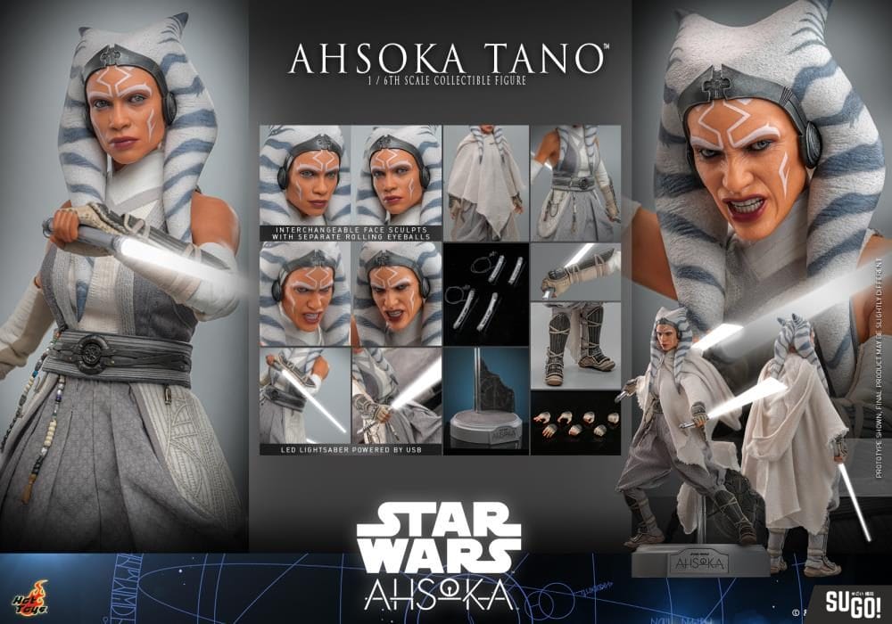 Hot Toys Star Wars: Ahsoka TMS118 Ahsoka Tano 1/6 Scale Action Figure ...