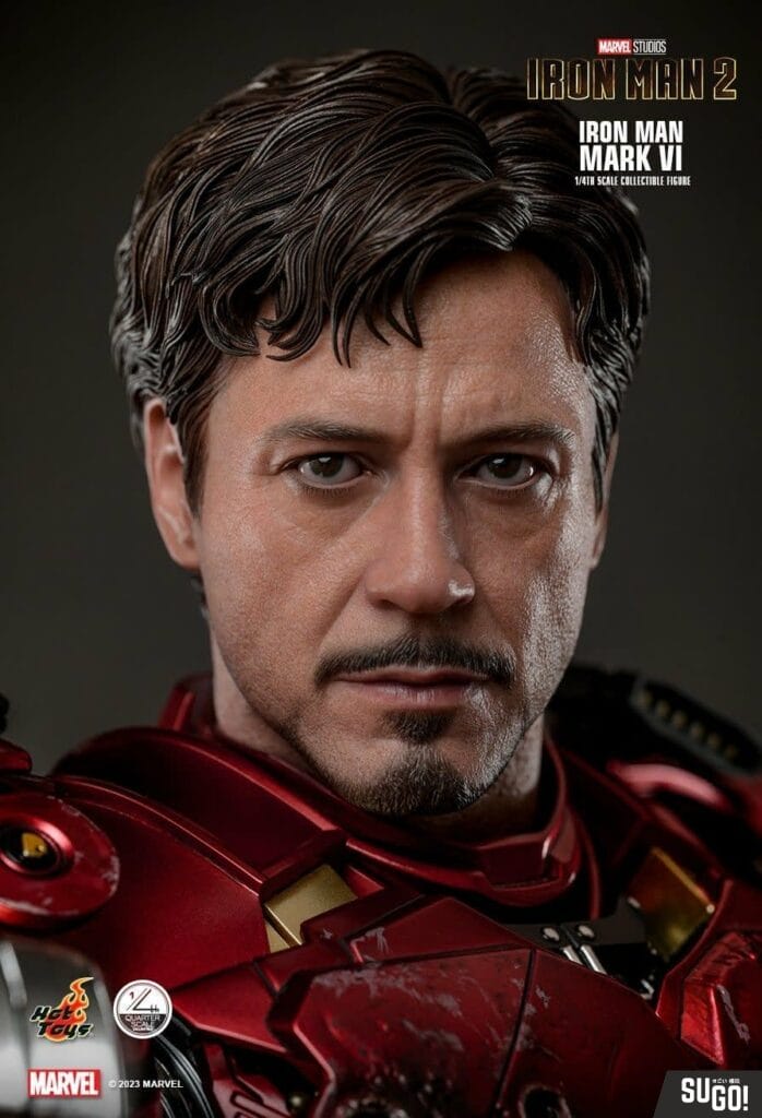 Hot Toys Iron Man 2 Iron Man Mark Vi Diecast Action QS025 1/4 Scale