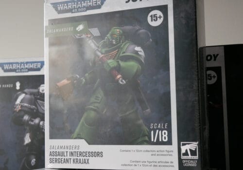 Joy Toy Warhammer 40K Salamanders Assault Intercessors Sergeant Krajax 1/18 Scale Figure JT5215 photo review
