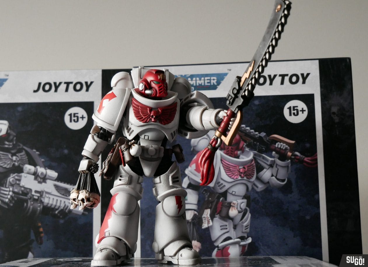 Joy Toy Warhammer 40k White Scars Assault Intercessor Sergeant Tsendbaatar JT3815 1/18 Scale Figure photo review