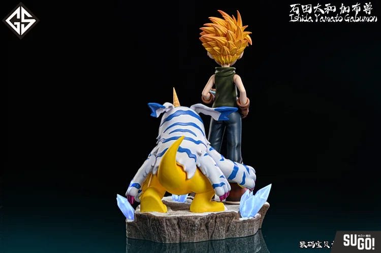 GS Studio Digimon Ishida YAMATO＆Gabumon 12.5cm(H) Resin GK Statue ...