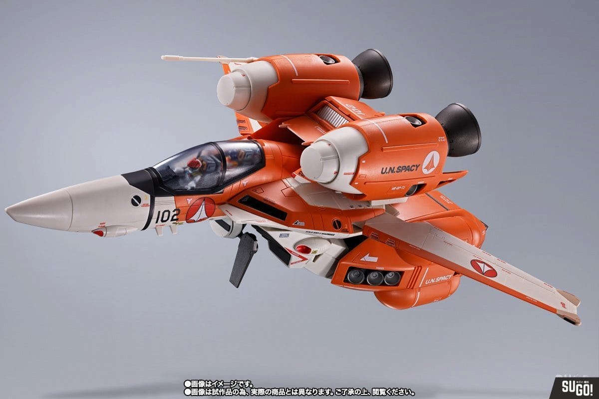 Bandai Spirits Choujikuu Yousai Macross: Ai Oboete Imasu ka VT-1 Super Ostrich DX Chogokin 1/48 Action Figure