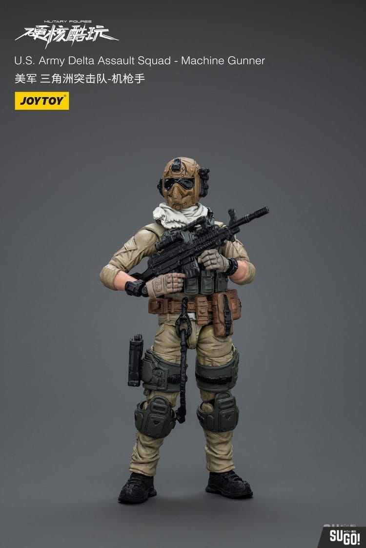 Joy Toy JT9565 U.S.Army Delta Assault Squad-Machine Gunner Action 1/18  Action Figure - Sugo Toys | Australian Premium Collectable Store