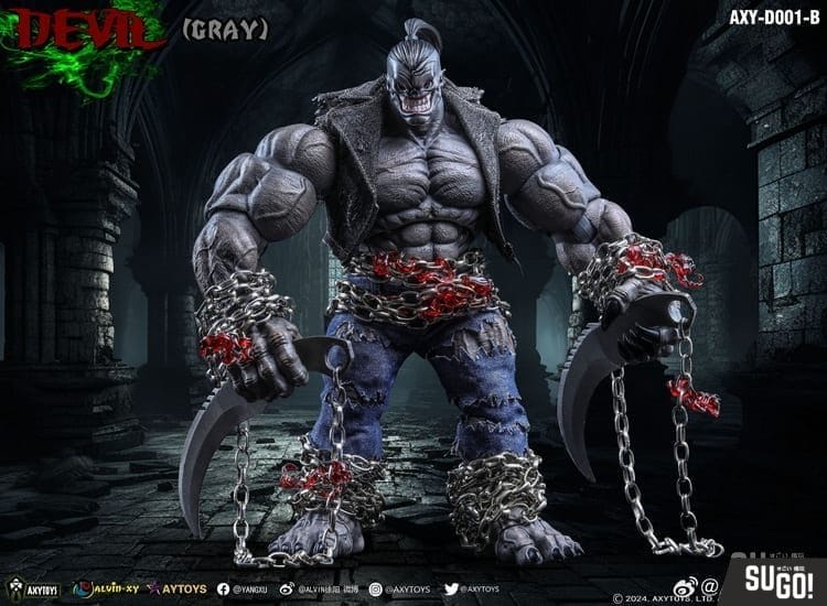 Axytoys AXY-D001-B Devil Gray Deluxe Version Action Action Figure ...