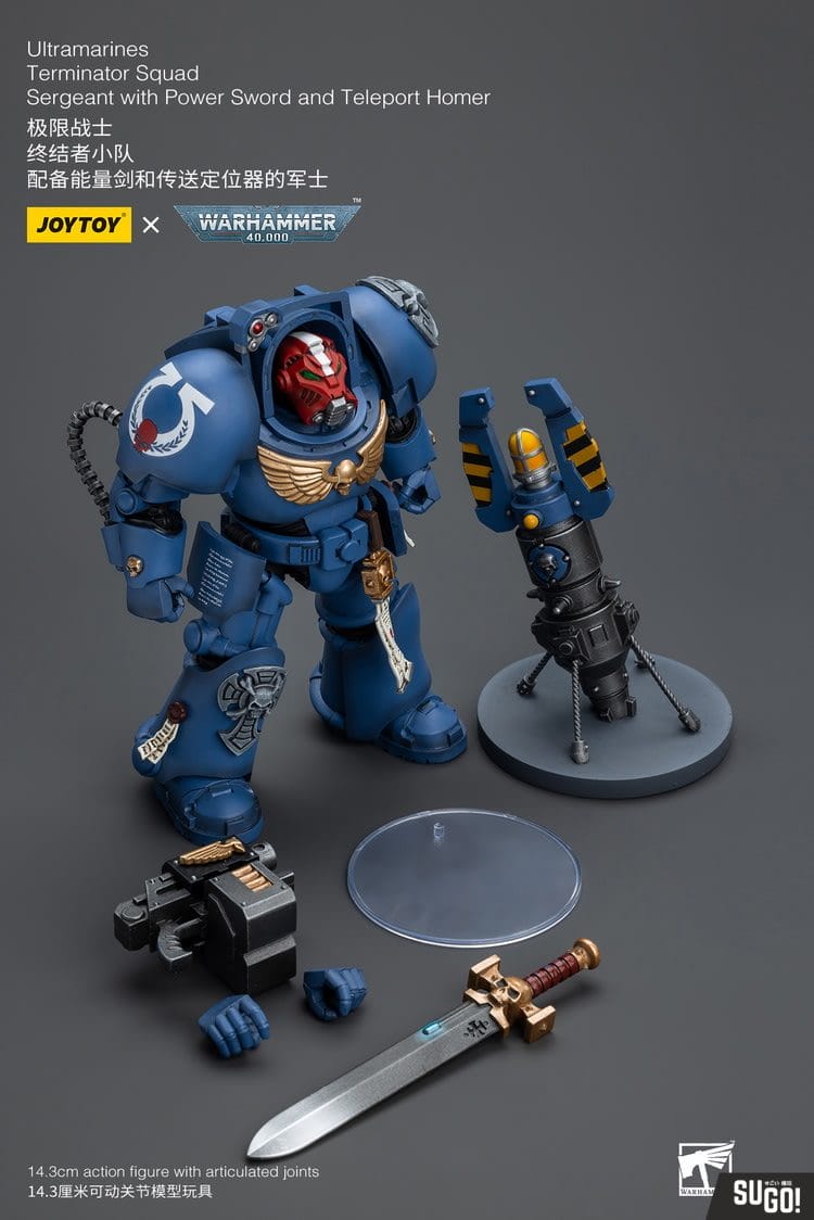 Joy Toy Jt9923 Warhammer 40000 Ultramarines Terminator Squad Sergeant 