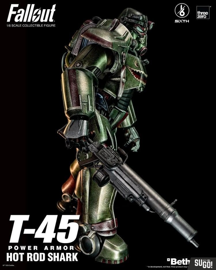 3A Threezero 3Z0774 《Fallout》T-45 Hot Rod Shark Power Armor Action 1/6 ...