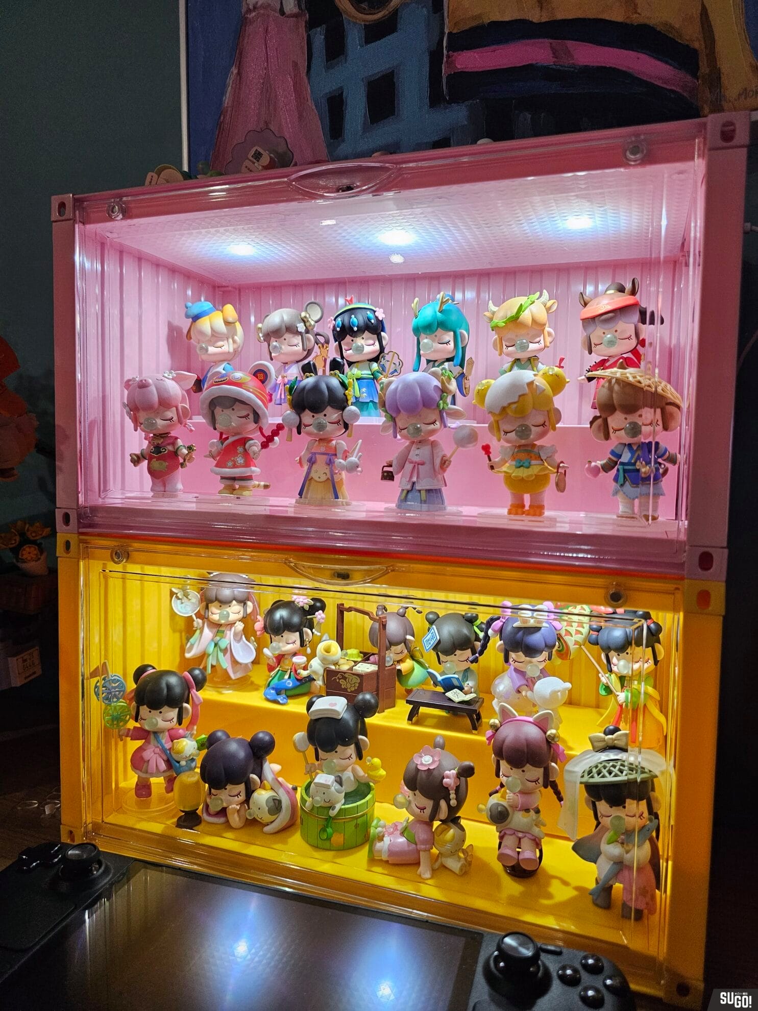 CDB Blind Box Display Box Shipping Container Model (Light + Sticker) Pink Ver. photo review