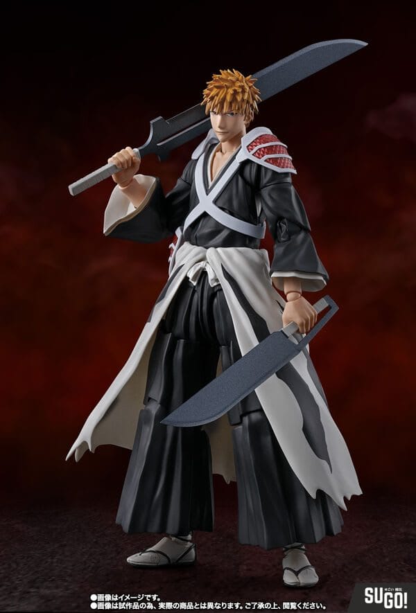 Bandai Spirits Bleach Sennen Kessen-hen Kurosaki Ichigo S.H.Figuarts Dual Zangetsu Action Figure