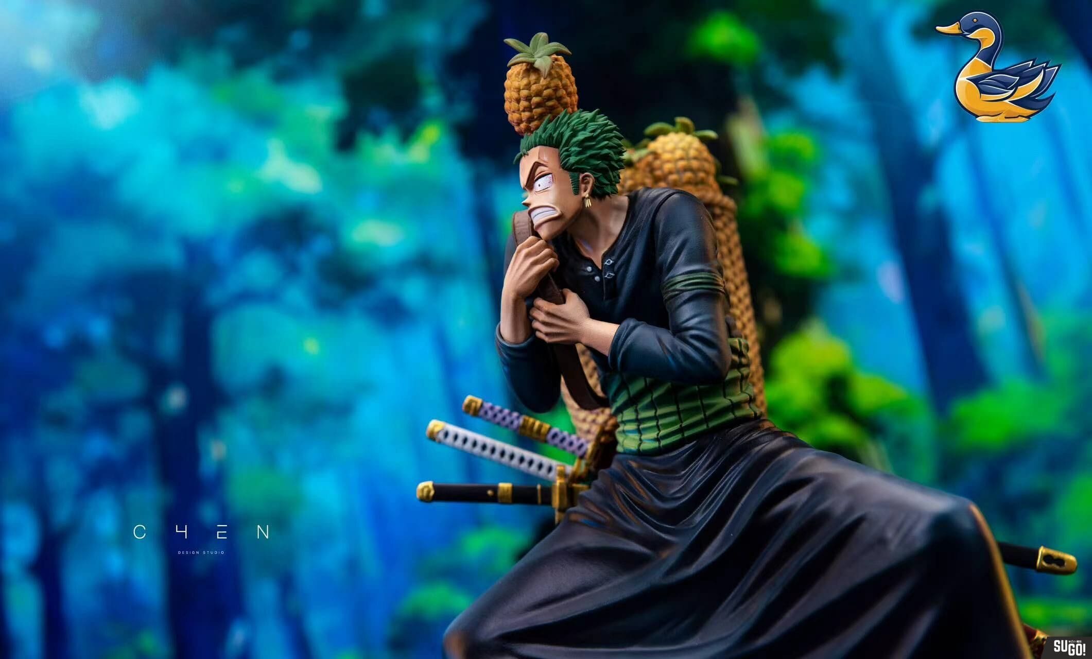 YN Studio One Piece Pineapple Smashing Zoro's Head GK Statue - Sugo ...