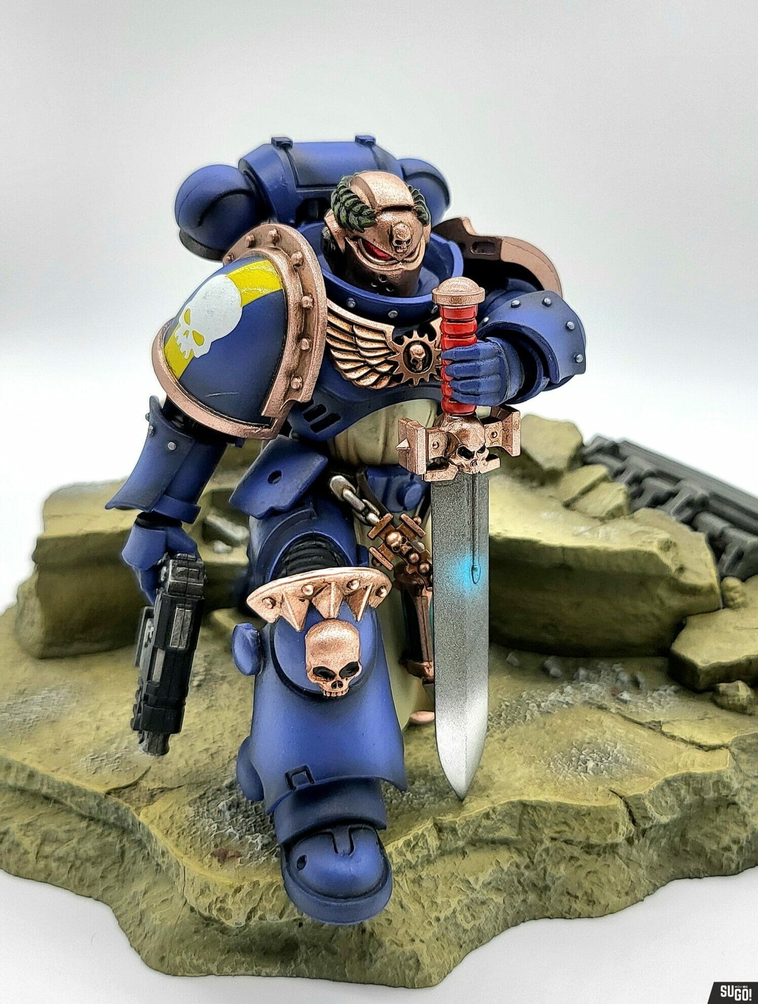 Joy Toy Warhammer 40K Ultramarines Primaris Company Champion 1/18 Scale Action Figure JT3266 photo review