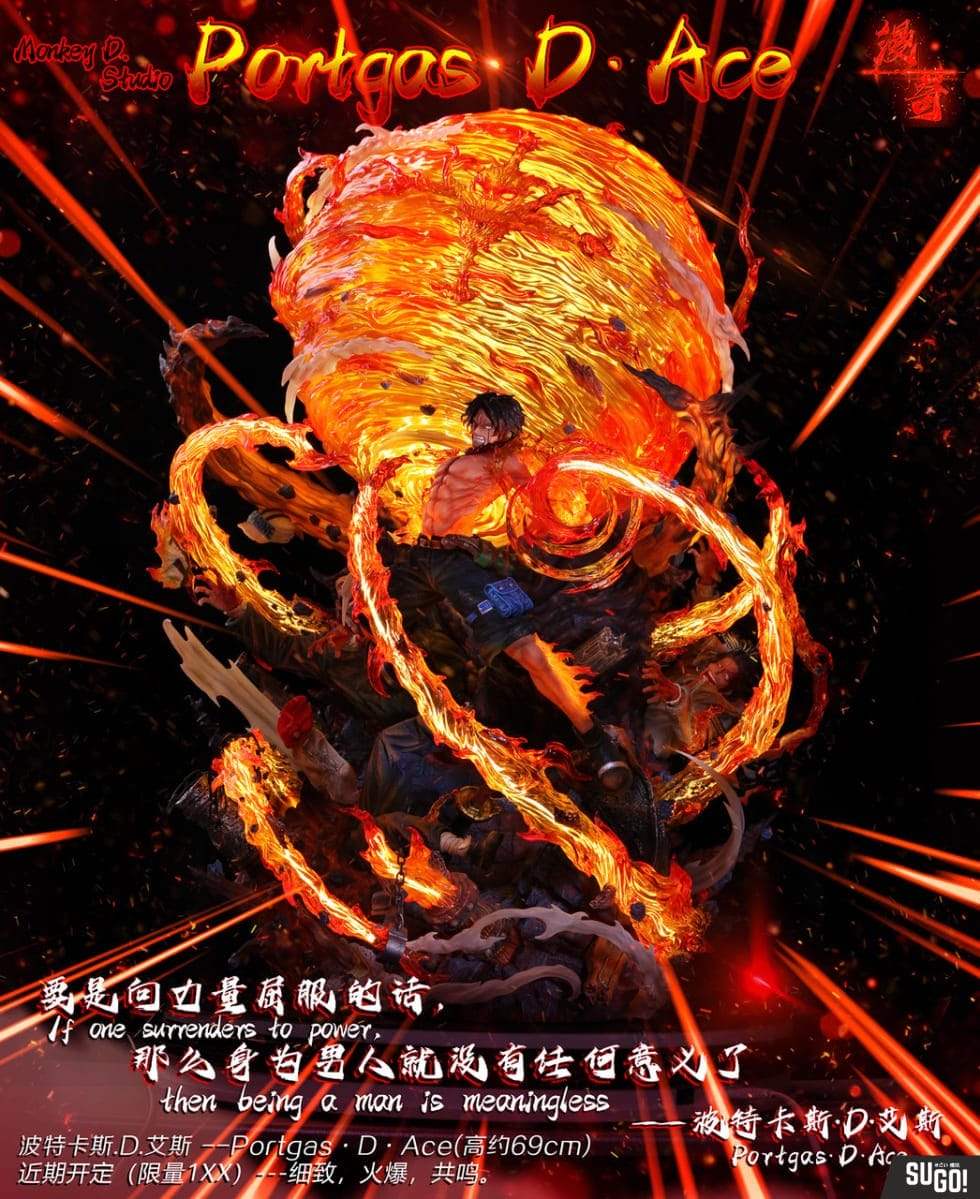 Monkey D Studio Ace With LED 1/6 GK Statue - Sugo Toys | Action Figures ...